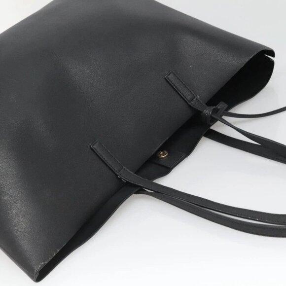 SAINT LAURENT Tote Bag Leather Black Auth 139838 - Picture 7 of 16